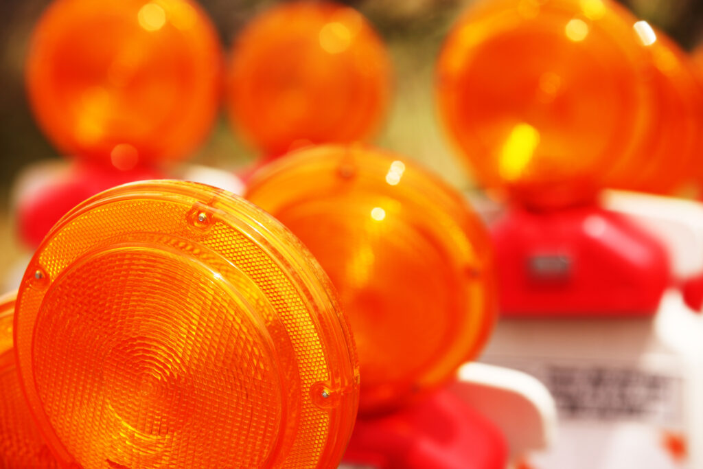 Road Construction Safety Reflector Flasher