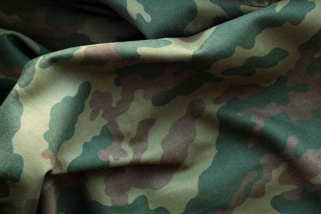 Military uniform pattern.