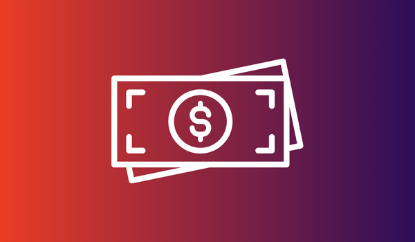 A stack of paper money with a dollar sign, representing a secure budget.