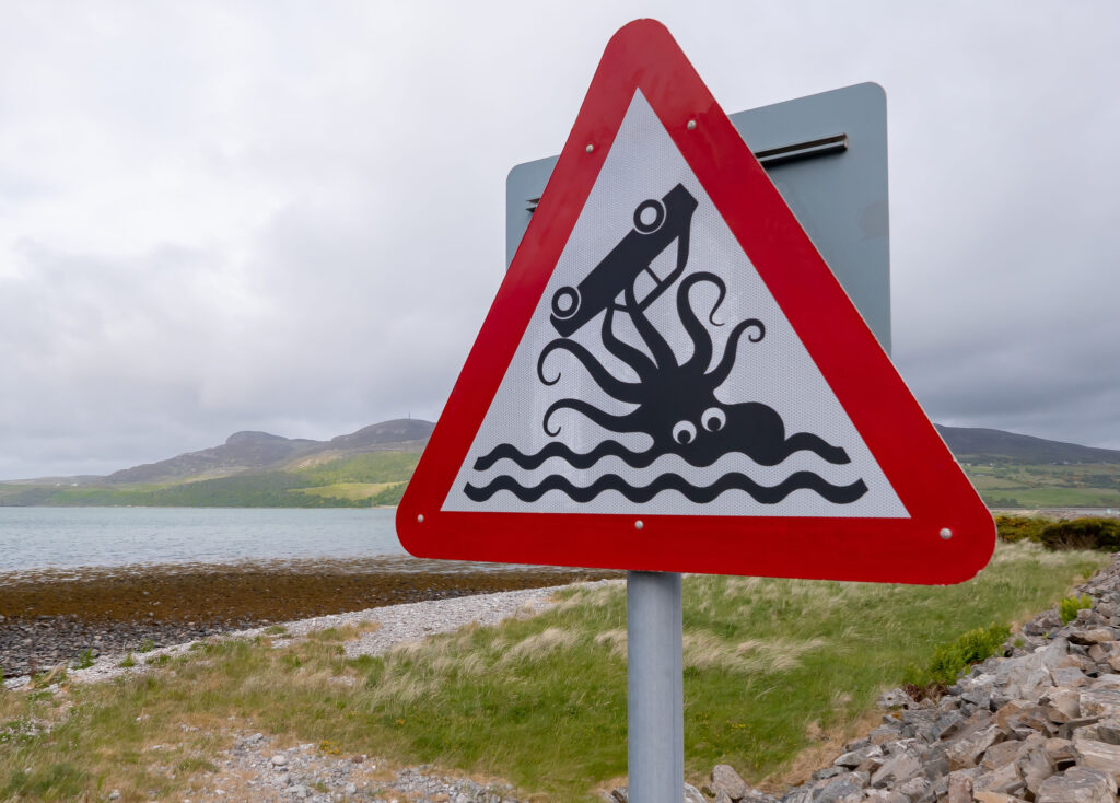 Humorous Scottish road sign