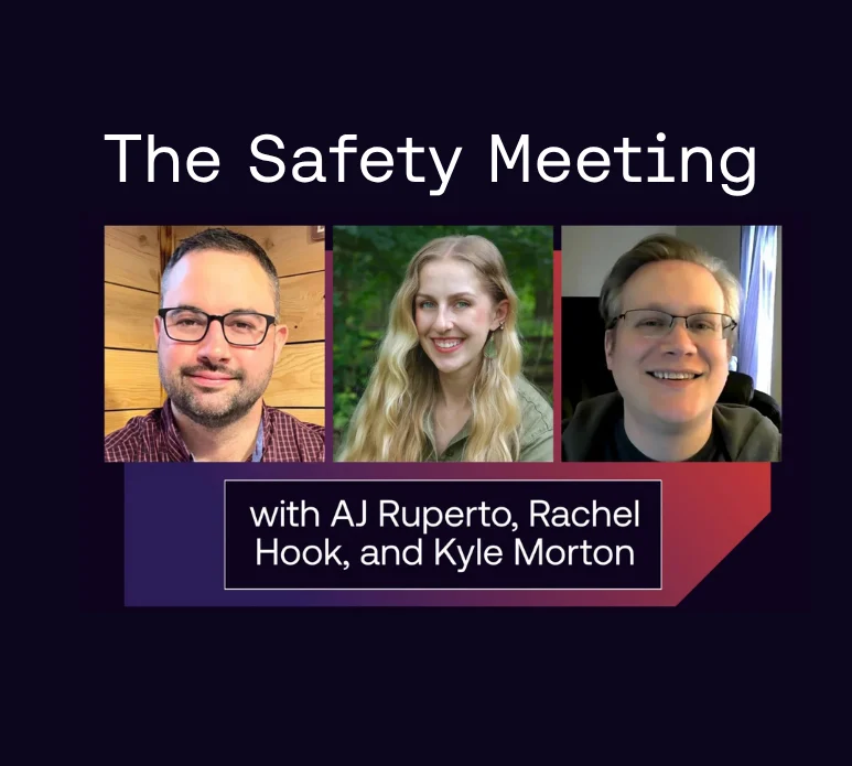Safety Meeting with aj, rachel, kyle