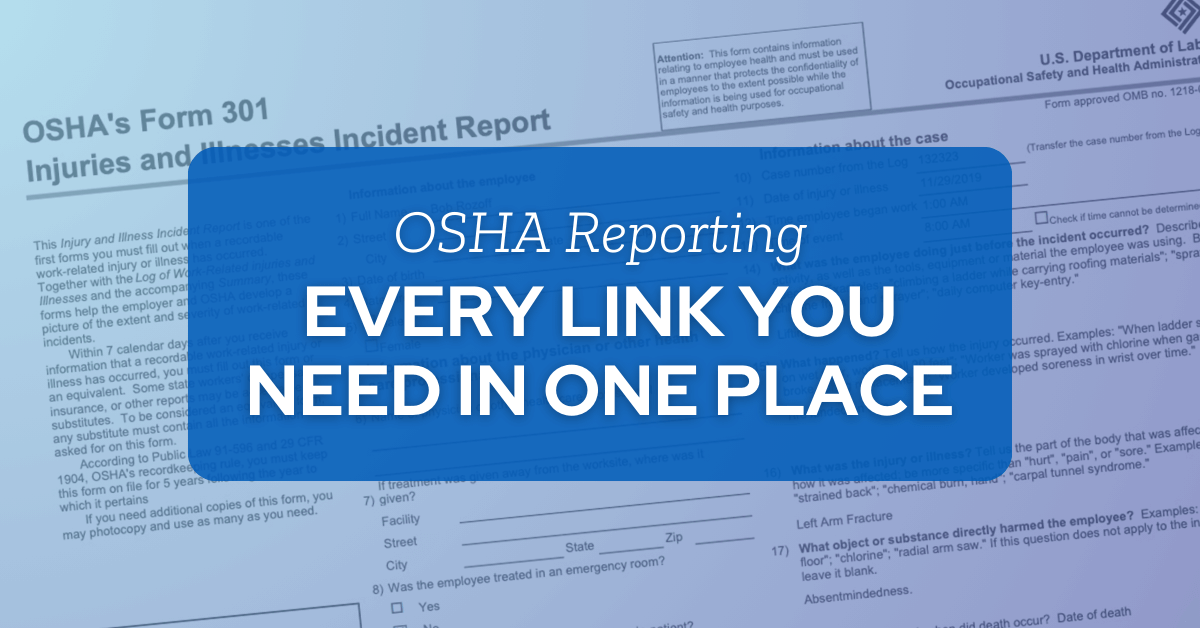 OSHA Reporting Links - KPA safety compliance