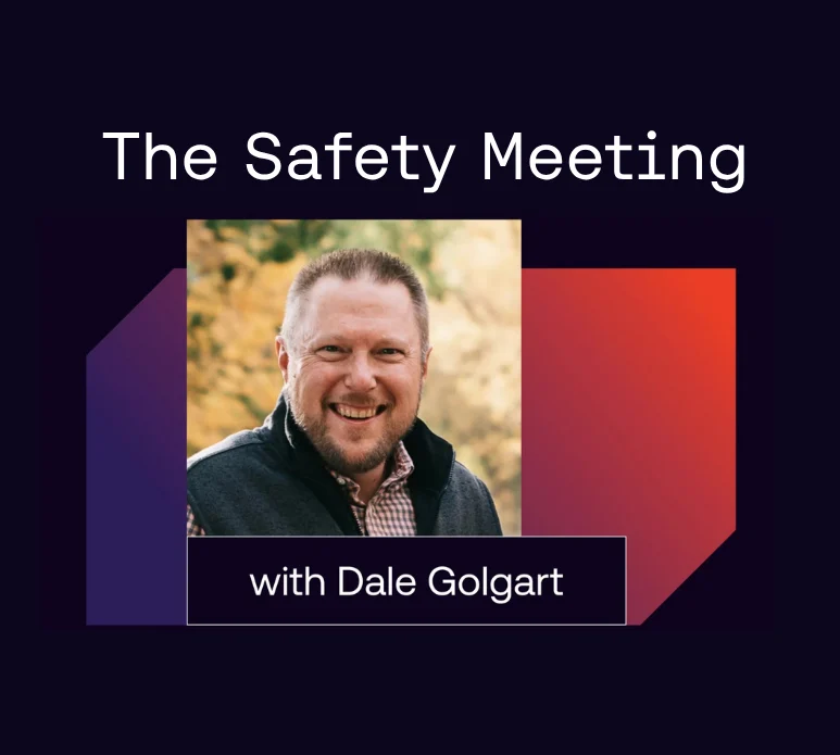 Safety Meeting with dale golgart