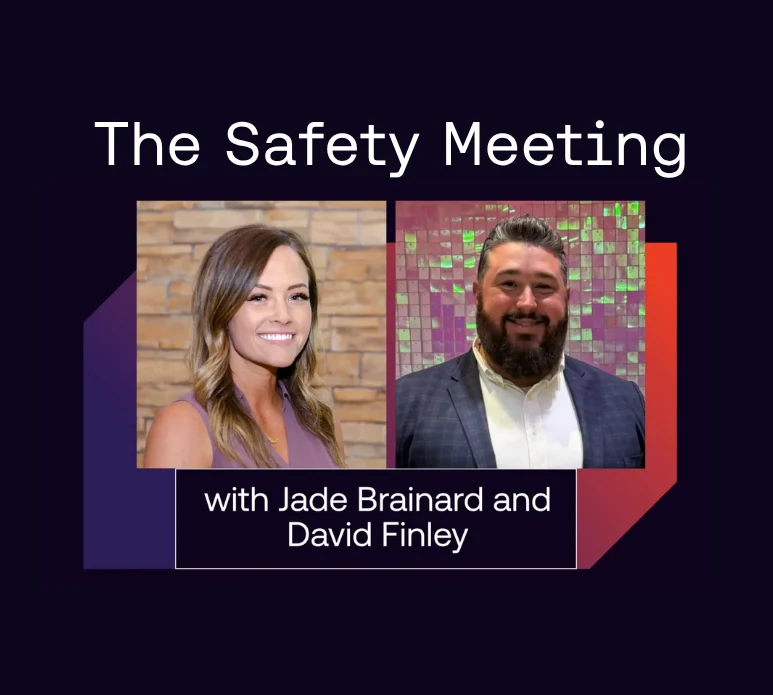 Safety Meeting with jade and david