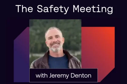 Safety Meeting with jeremy denton