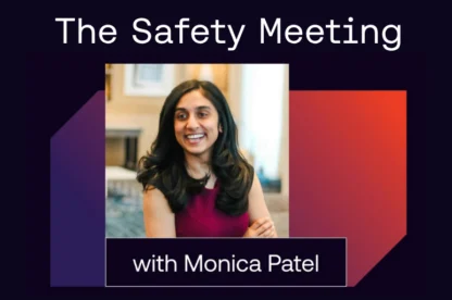 Safety Meeting with monica patel