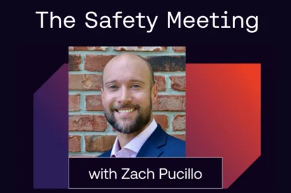 Safety Meeting with zach pucillo