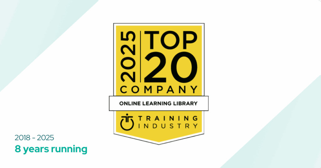KPA press release announcing that the company has been added to the Top 20 Online Learning Library list for the eighth year by Training Industry