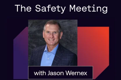 Safety Meeting with jason wernex