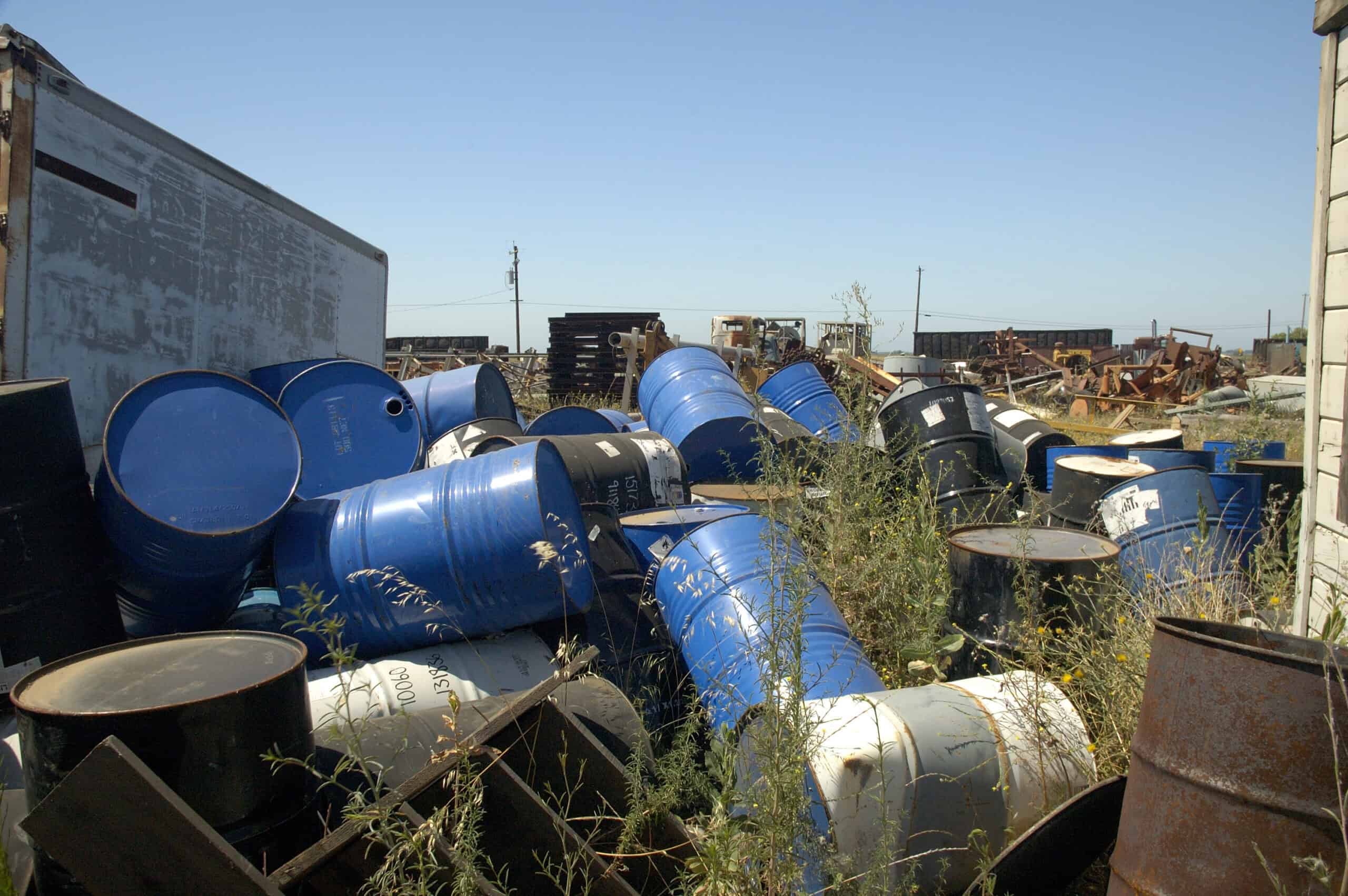 Blue Barrels