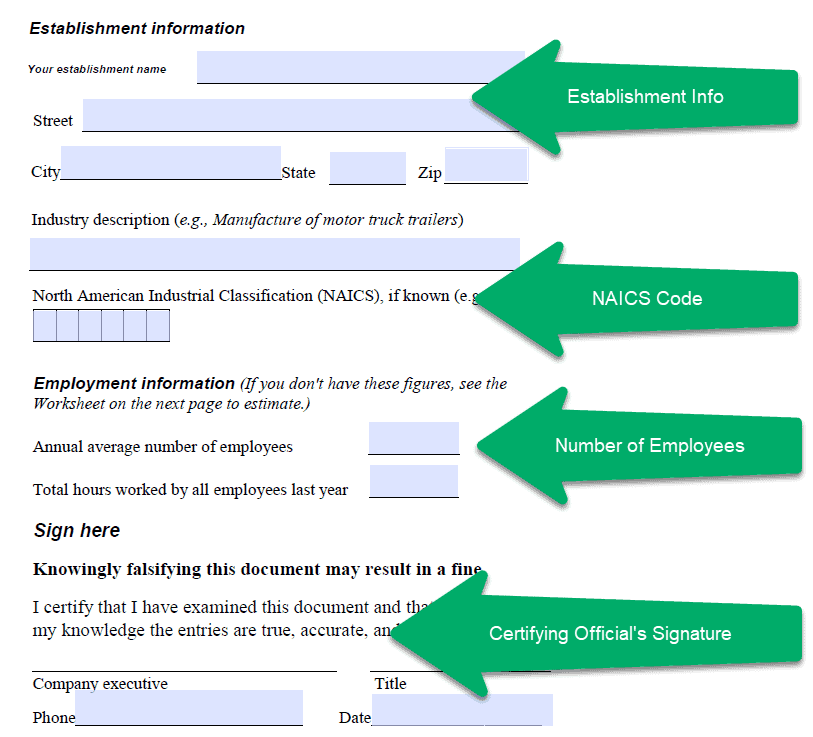 osha 300a general info