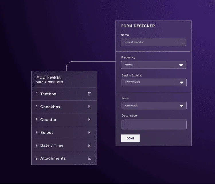 header EHS Compliance Form Management