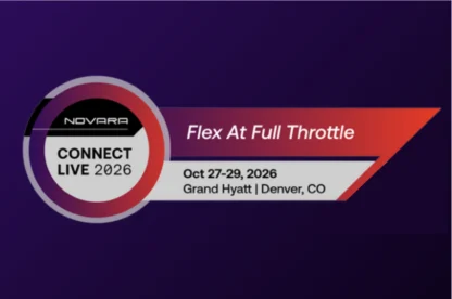 Novara Connect Live 2026 event announcement: Flex At Full Throttle, October 27-29, 2026, at the Grand Hyatt in Denver, CO.