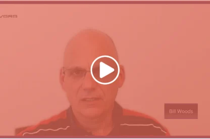 Video thumbnail of Bill Woods with a play button overlay.
